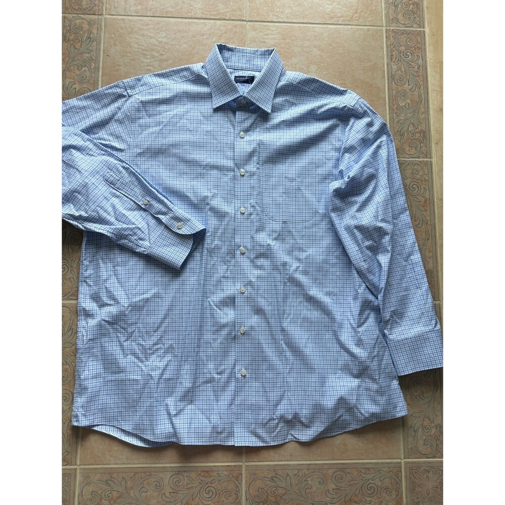 PROPER CLOTH  THOMAS MASON Checks wrinkle resistant shirt Men 2X-3X -New No tags